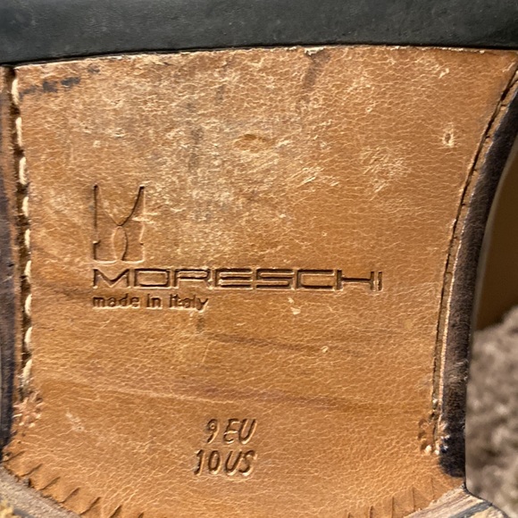 MORESCHI Beautiful Slip On Black Leather Loafers - Picture 7 of 7